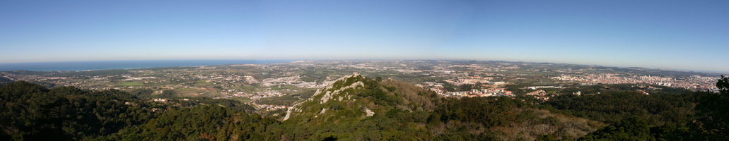 Panorama dal Palacio de Pena a Sintra