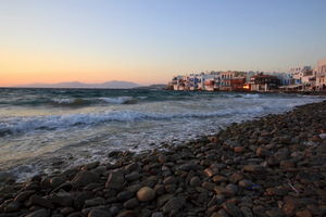 Mykonos - Chora - Tramonto su Piccola Venezia