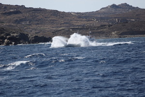 Mykonos - Delos - Mare mosso