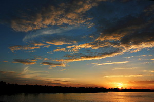 Tramonto sullo Zambesi