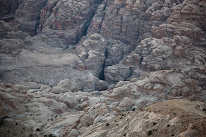 Il Siq di Petra dall'alto