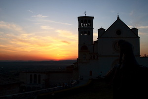 Tramonto ad Assisi