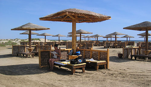 La spiaggia alle 10 di mattina... che ressa !!