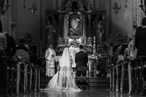 Backstage di un matrimonio