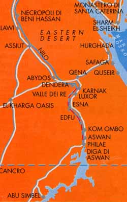 Il percorso della crociera: da Luxor ad Assuan