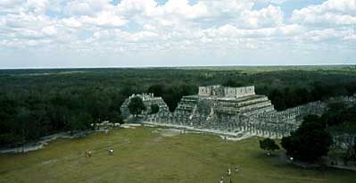 Vista dall'alto della piramide