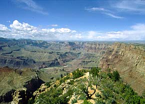 Il mitico Grand Canyon visto dall'East Rim